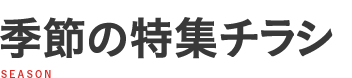 季節の特集チラシ